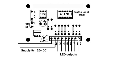 2 4 Way Traffic Light Control Circuit For Model Railway