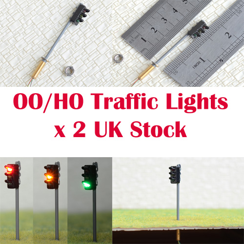 Pack of 2 Traffic Lights HO / OO Gauge 9v to 16v Common Negative | eBay