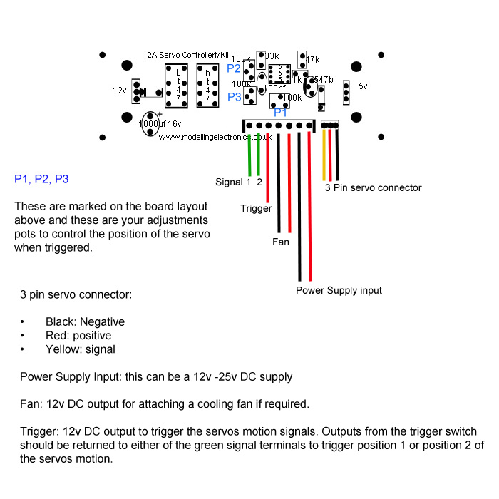 2 or 3 Position 2A Servo Controller MKII