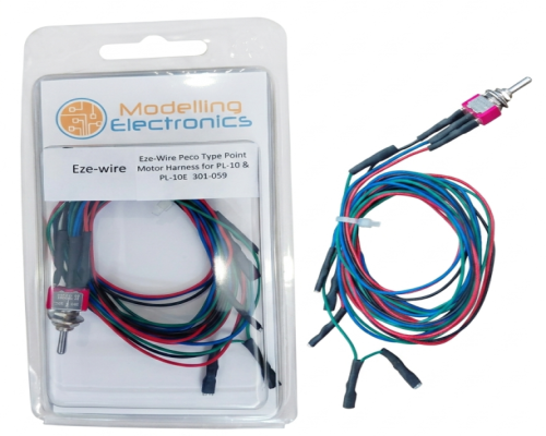 EZE-Wire Point Motor Harness suitable for PECO point Motors PL-10 and PL-10E