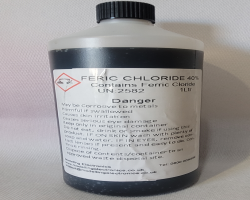 Ferric Chloride 40% Solution - 1 Quart Copper Etchant For Metalworking & Water Treatment
