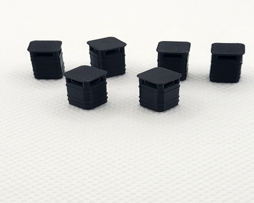 Model railway HO/00 street little bins