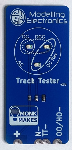 Multi gauge track tester, DCC, DC, AC, DC reverse  N,OO-HO, TT