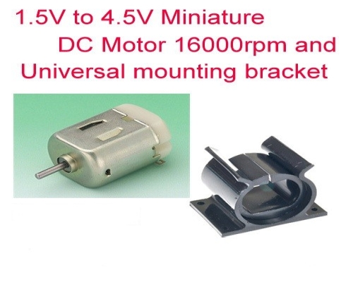 RE130 Low torque flat DC  Motor and Bracket