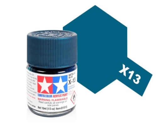 Tamiya Acrylic Mini X-13 Metallic Blue Paint